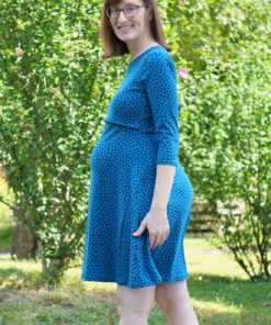 Schnittmuster Umstandskleid Schwangerschaftskleid Stillkleid DIY Umstandsmode Stillmode Schwangerschaft Kleid 