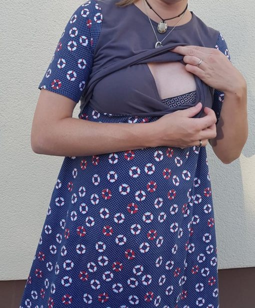 Schnittmuster Umstadskleid Schwangerschaftskleid Stillkleid DIY Umstandsmode Stillmode Schwangerschaft Kleid